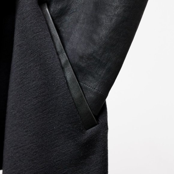 Annette Gortz Kubi AW/14 Leather Trim Grey Tie Cardigan